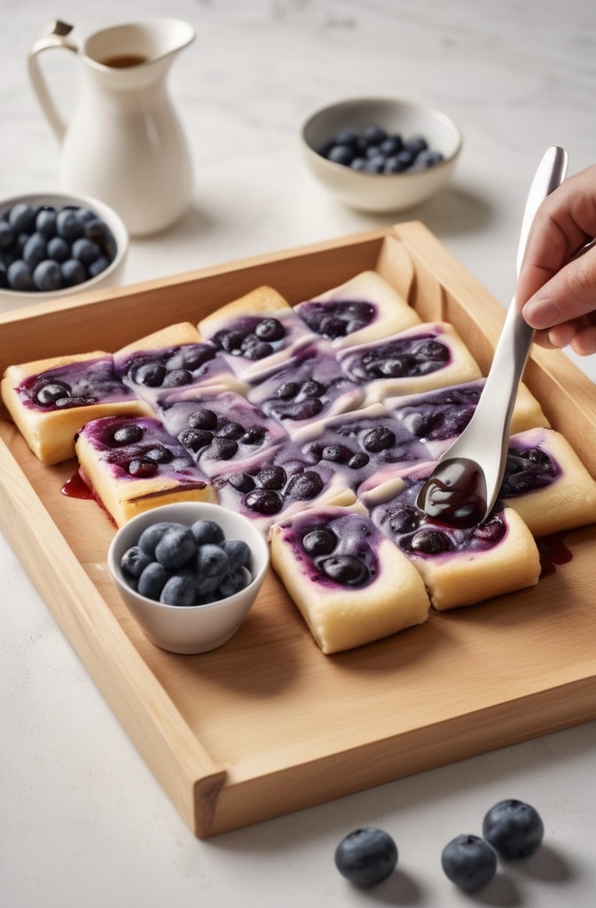 Blueberry Cheesecake Egg Rolls