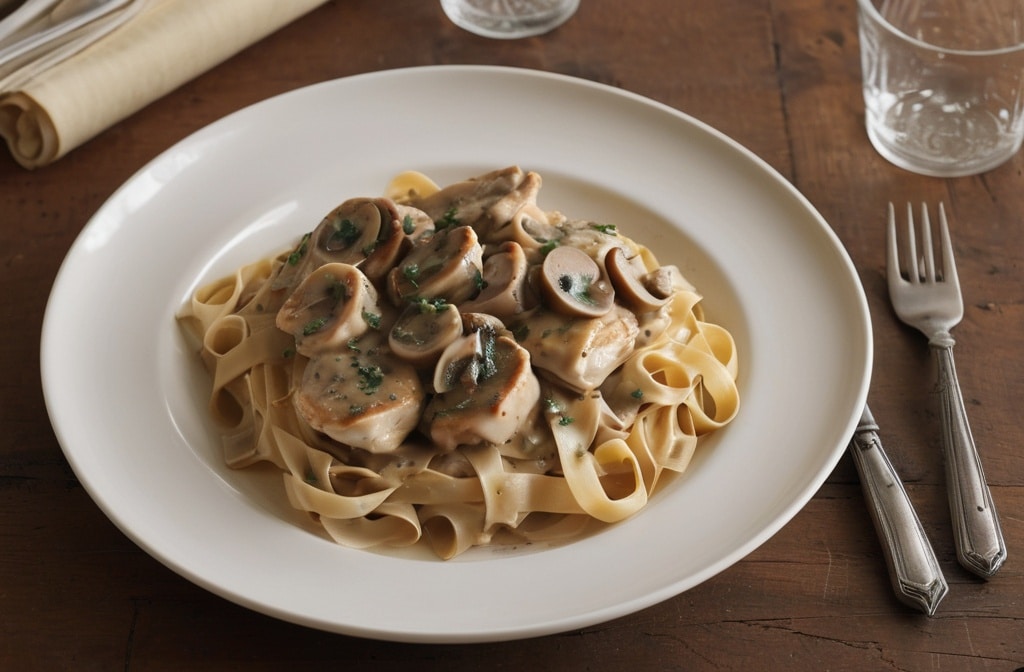 Chicken Marsala Fettuccine
