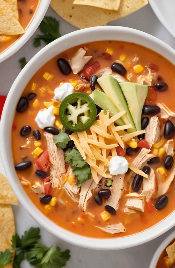 Creamy Chicken Tortilla Soup