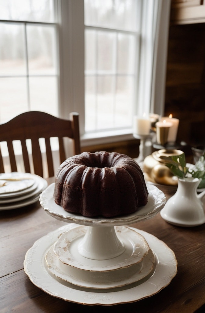 Chocolate Peppermint Bundt Cake