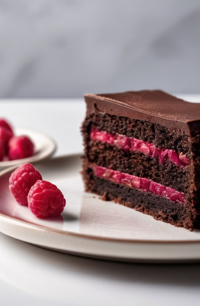 Chocolate raspberry cake
