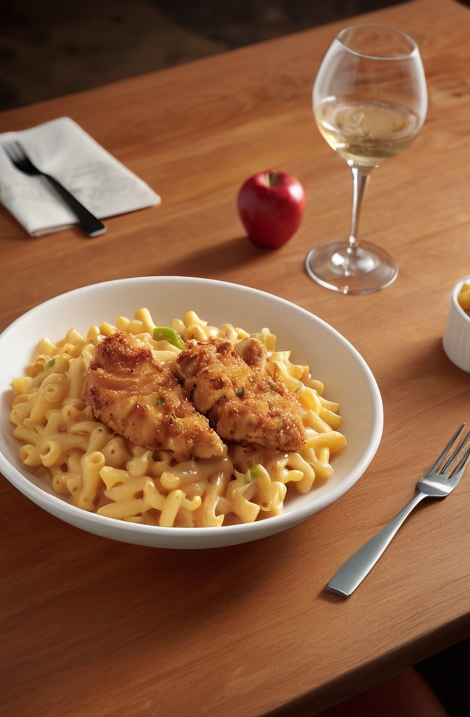 Copycat Applebee’s Honey Pepper Chicken Mac and Cheese