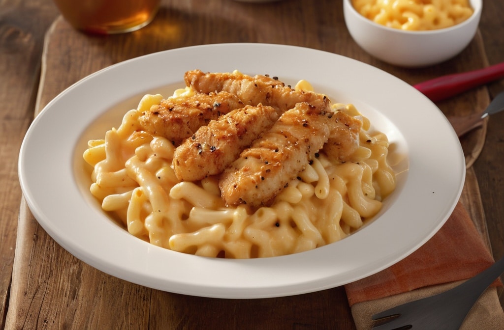 Copycat Applebee’s Honey Pepper Chicken Mac and Cheese