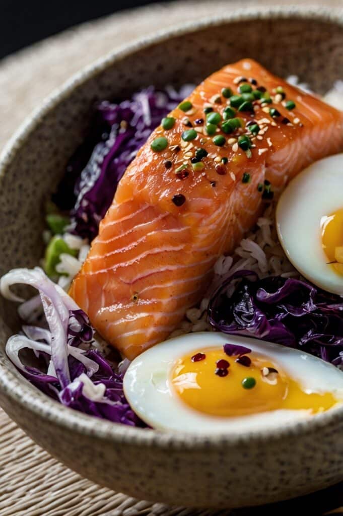 Crispy Spicy Salmon Bowls