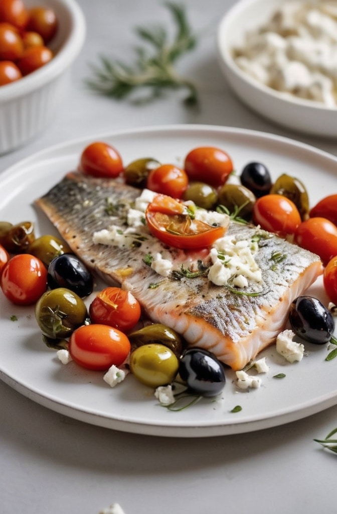 EASY MEDITERRANEAN BAKED FISH