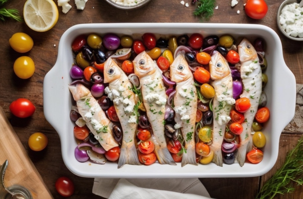 EASY MEDITERRANEAN BAKED FISH