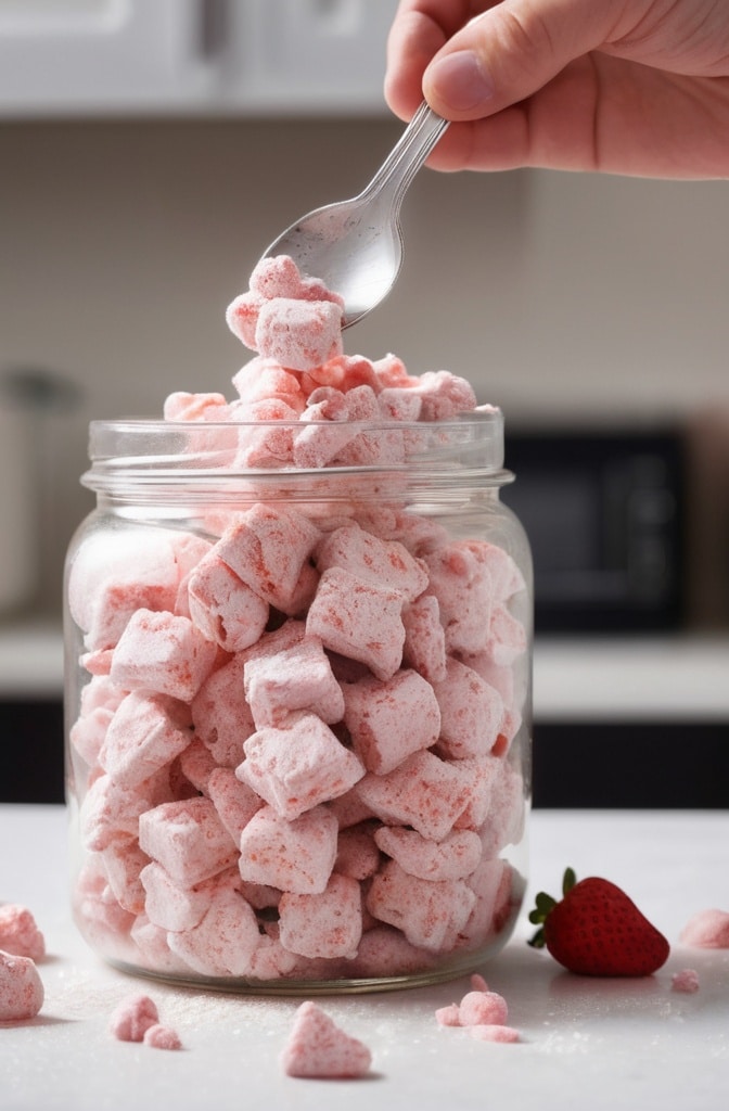 EASY STRAWBERRY SHORTCAKE PUPPY CHOW