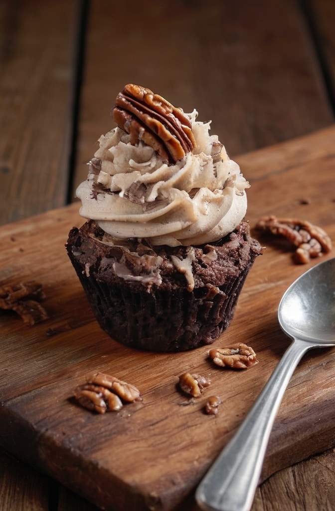 German Chocolate Cupcakes