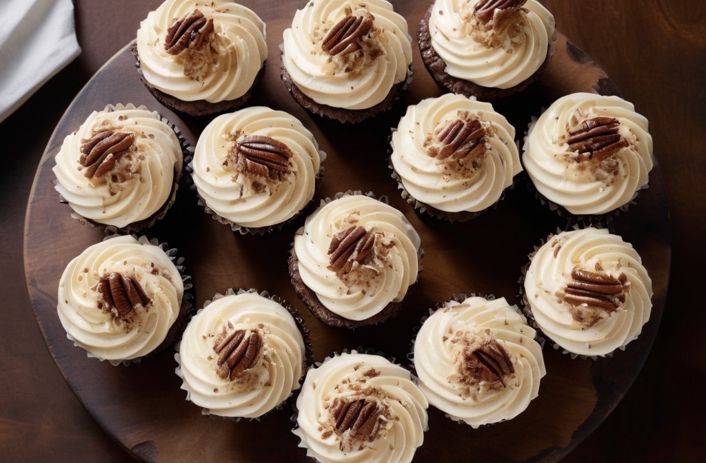 German Chocolate Cupcakes