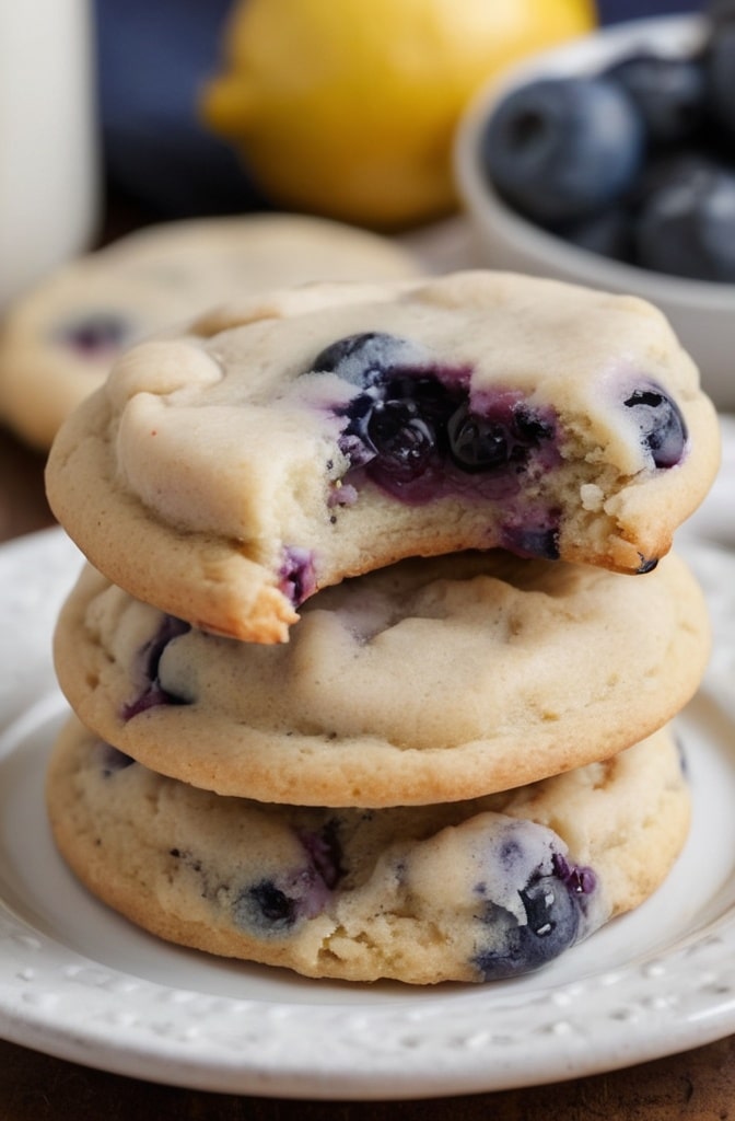 Lemon Blueberry Cookies