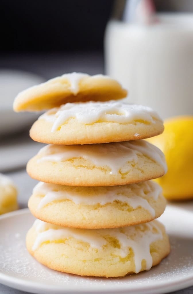 LEMON CAKE MIX COOKIES