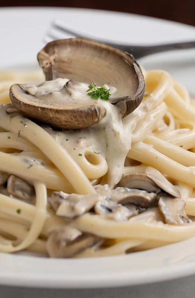 Mushroom Alfredo Pasta