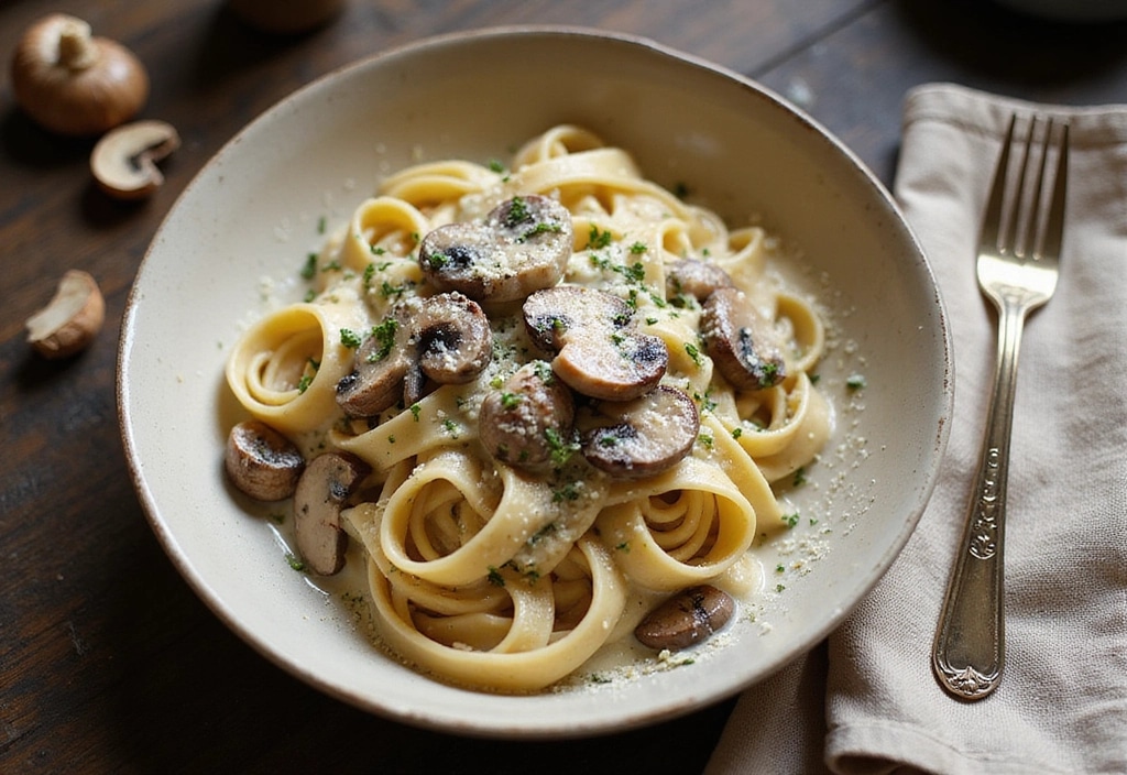 Mushroom Alfredo Sauce
