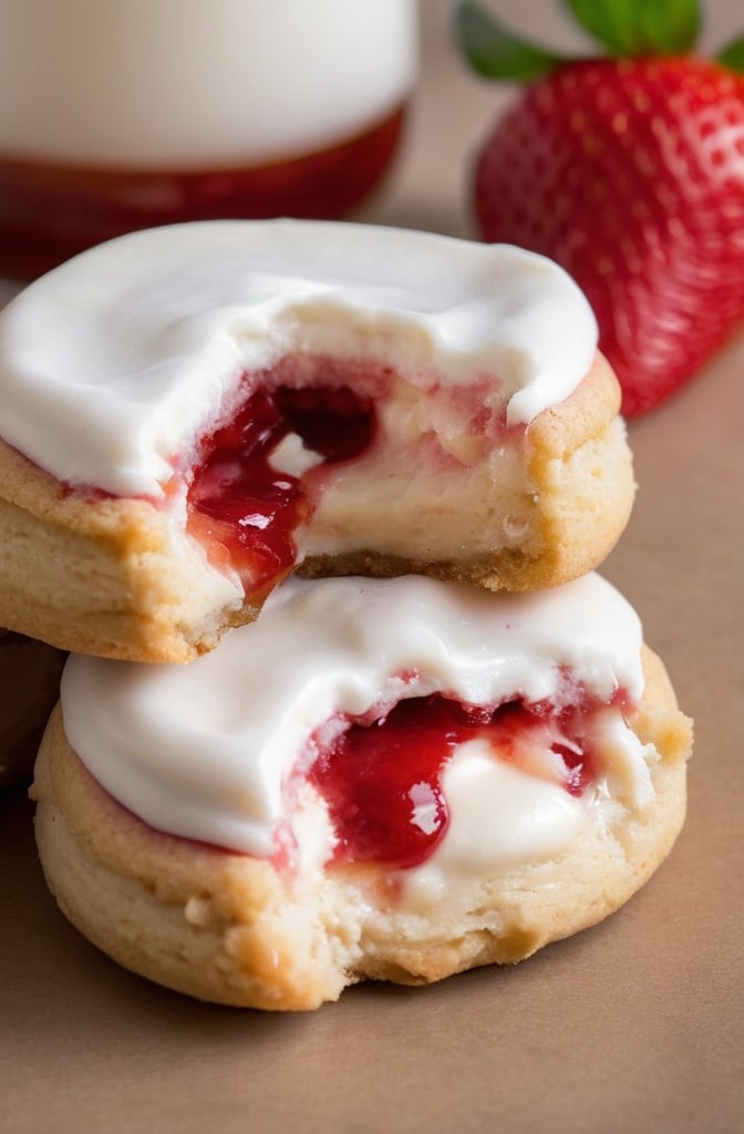 Strawberry Cheesecake Cookies