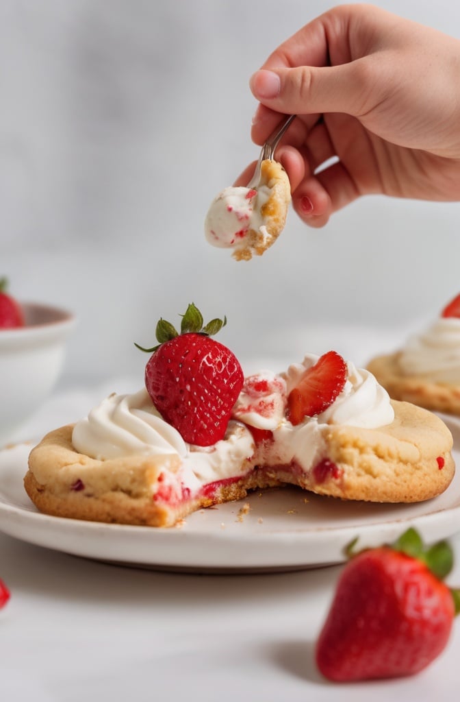 Strawberry Cheesecake Cookies