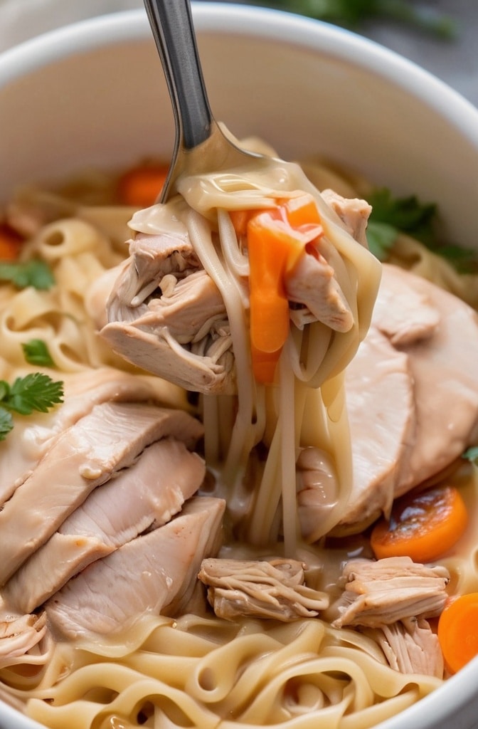 Slow Cooker Chicken and Noodles