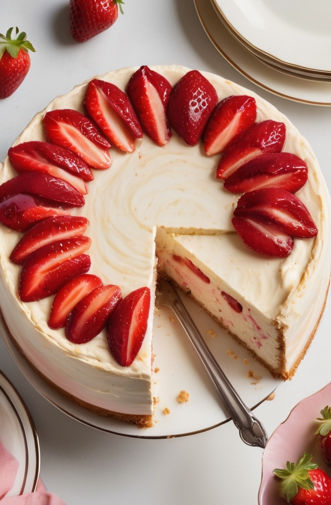Strawberry Cheesecake Cake Earthquake Cake