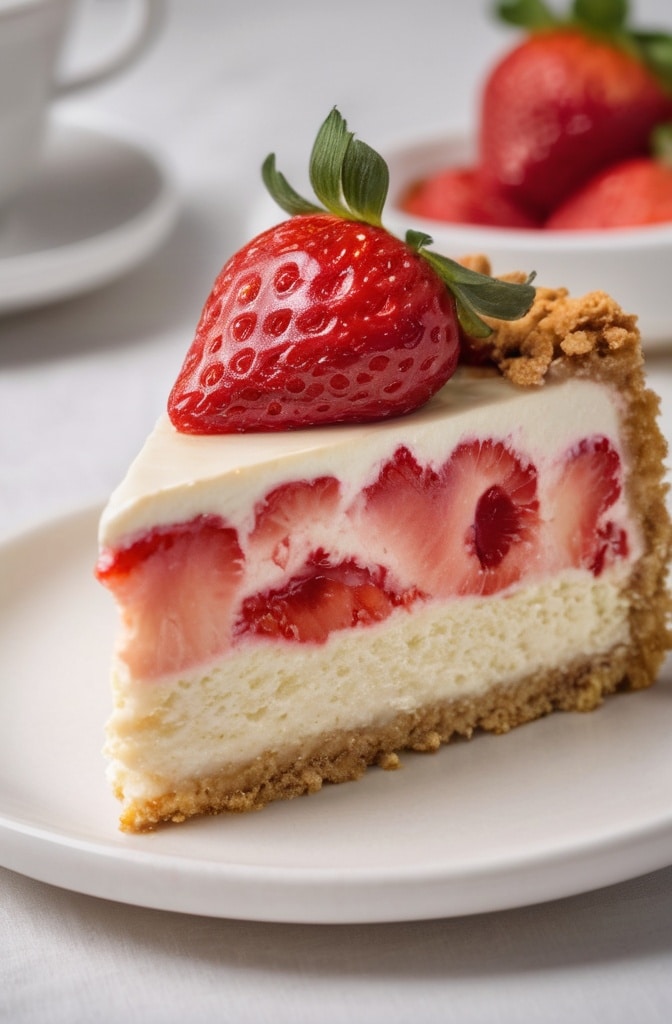 Strawberry Cheesecake Dump Cake