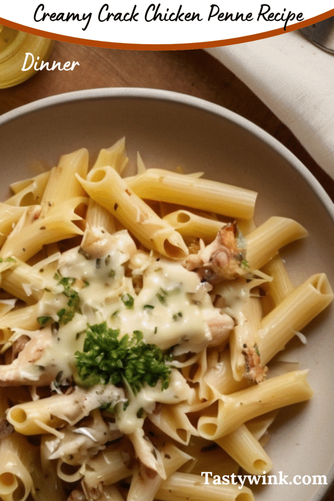 Creamy Crack Chicken Penne Recipe