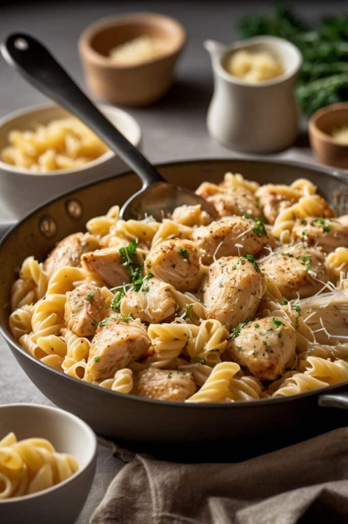 One-Pan Garlic Parmesan Chicken & Pasta