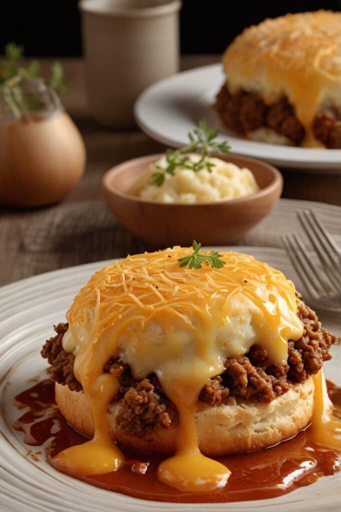 Easy Sloppy Joe Biscuit Casserole