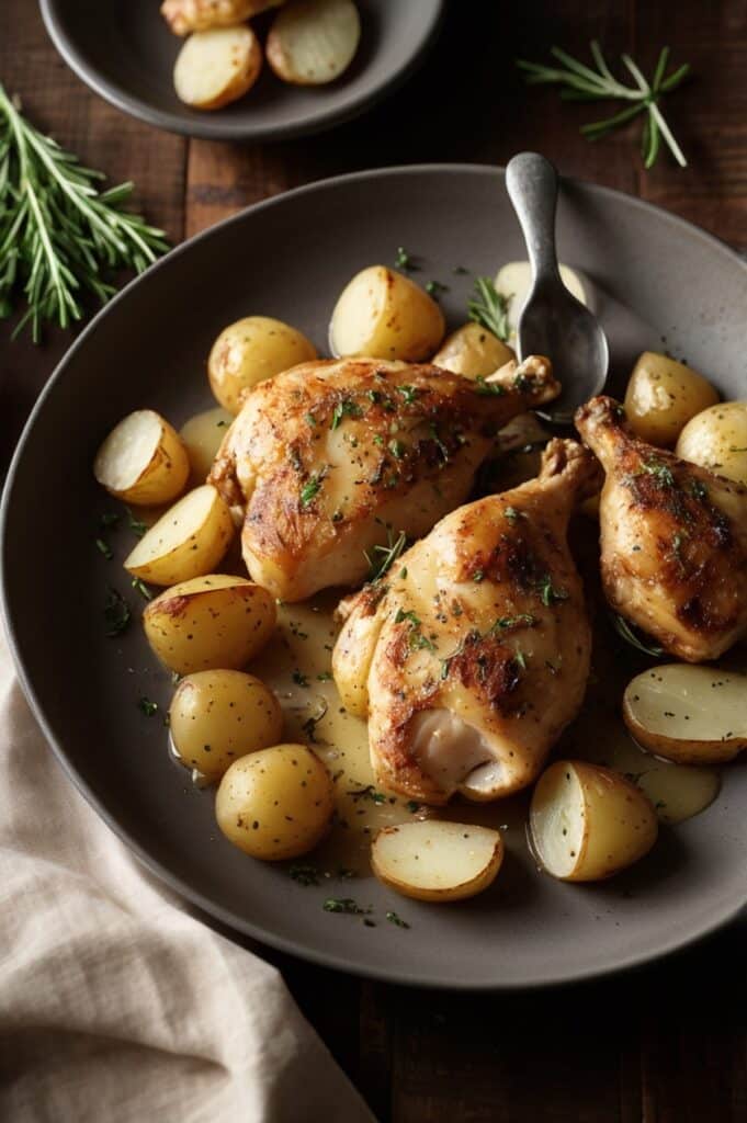 One-Pan Garlic Parmesan Chicken & Potatoes