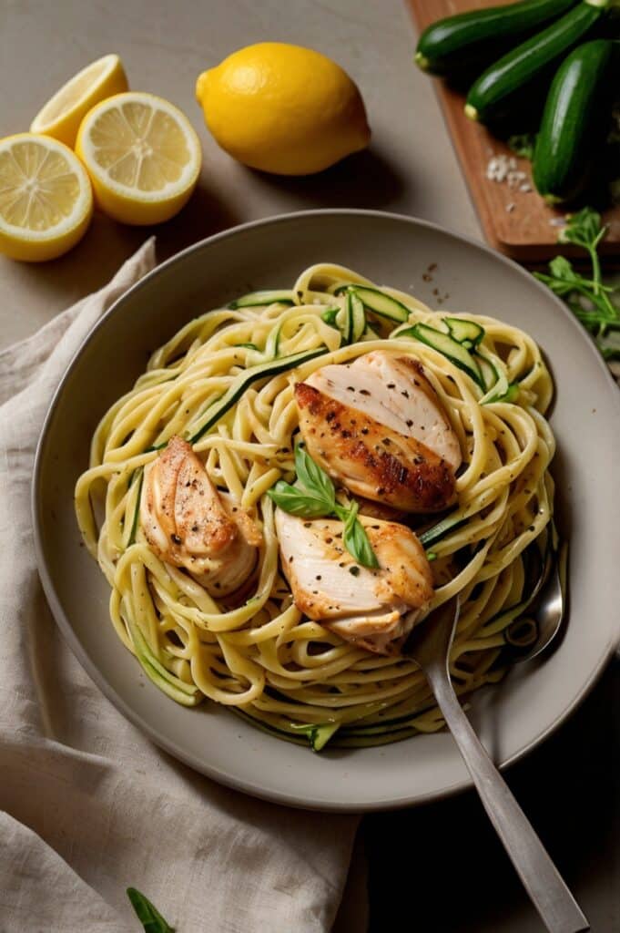 Chicken Zucchini Pasta Skillet