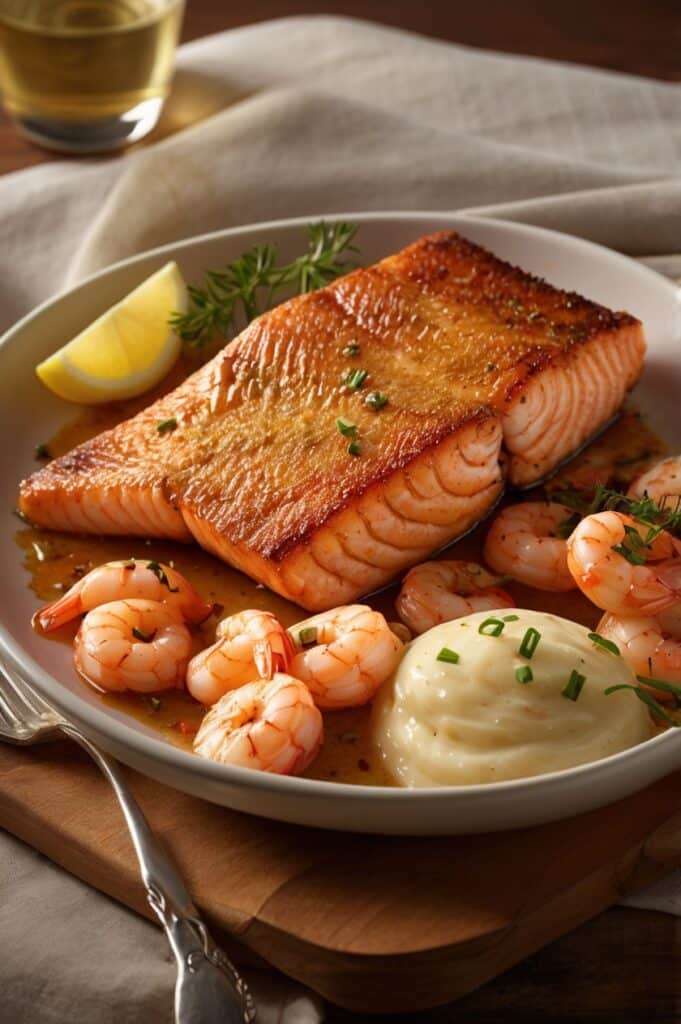 Spicy Cajun Salmon & Shrimp Recipe