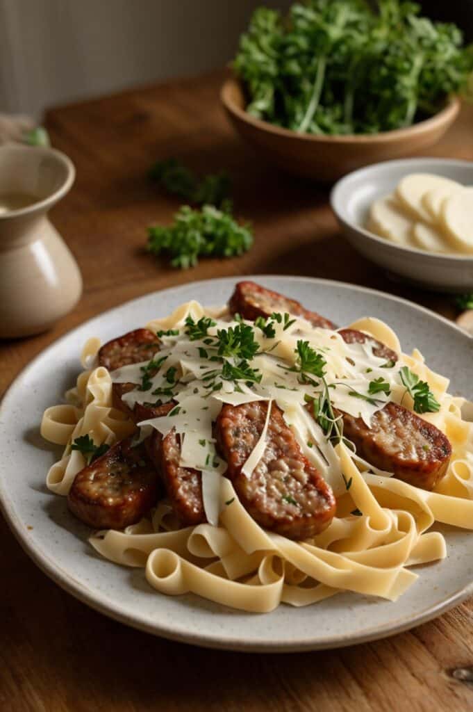 Creamy Hillshire Farm Sausage Alfredo Recipe