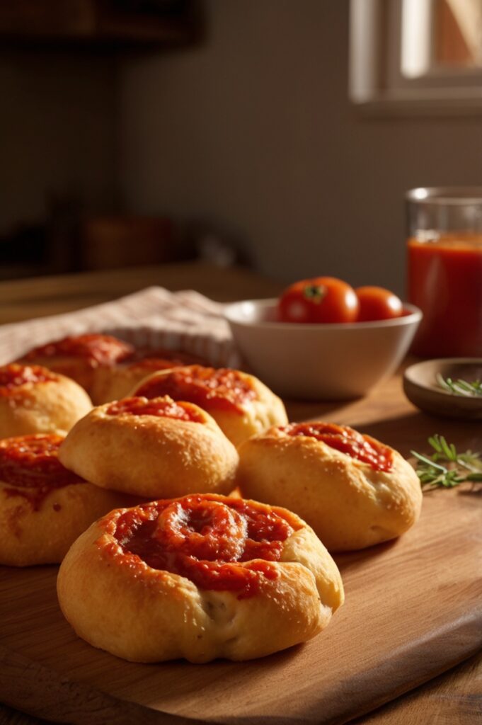 Four Cheese Pepperoni Pizza Knots