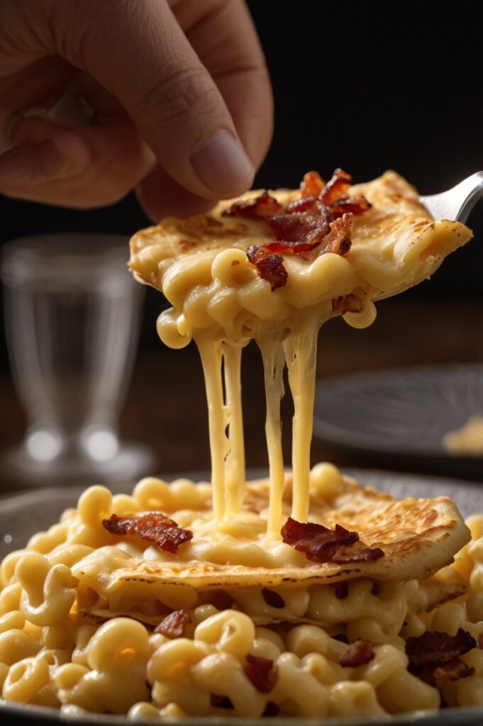 Loaded Mac & Cheese Quesadilla