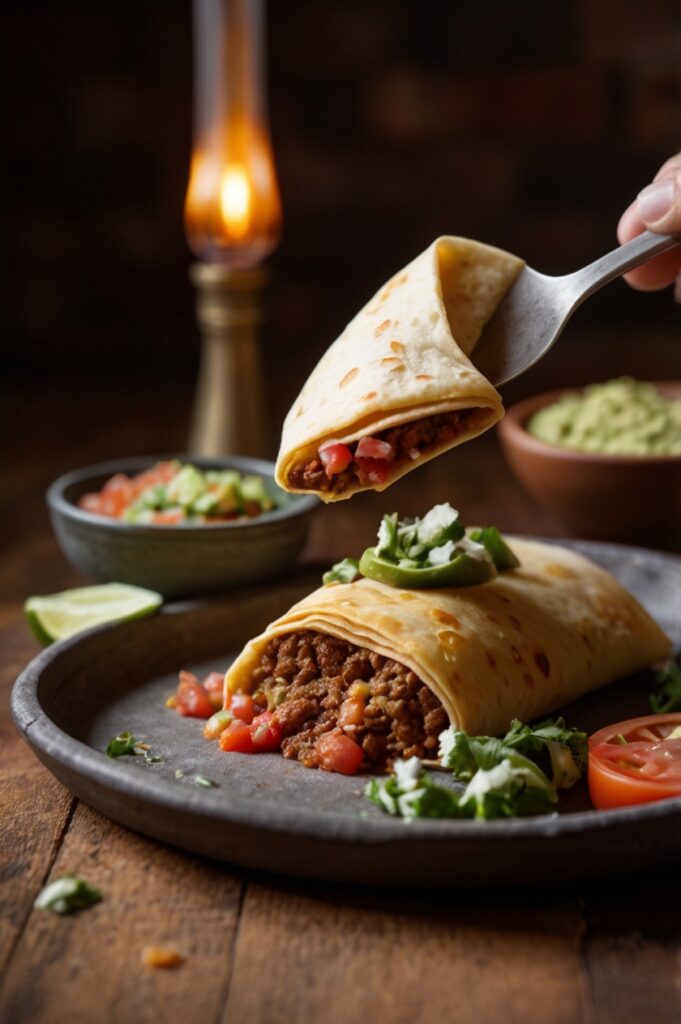 Beef and Cheese Chimichangas