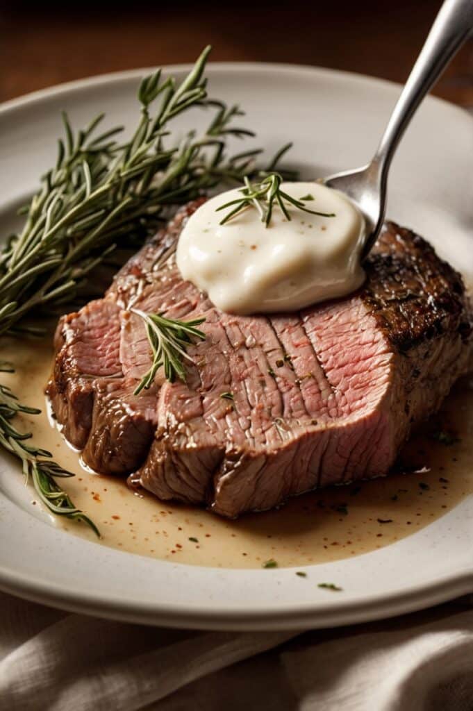 Succulent Beef Tenderloin Roast with Creamy Horseradish Sauce
