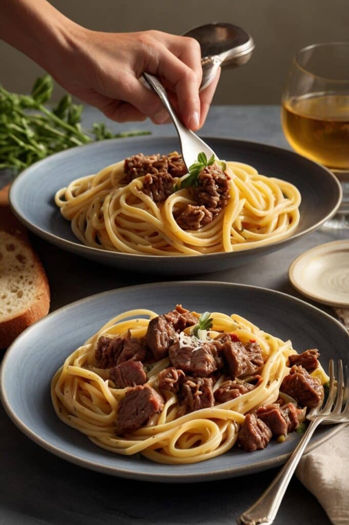 Cheesy Garlic Butter Linguine