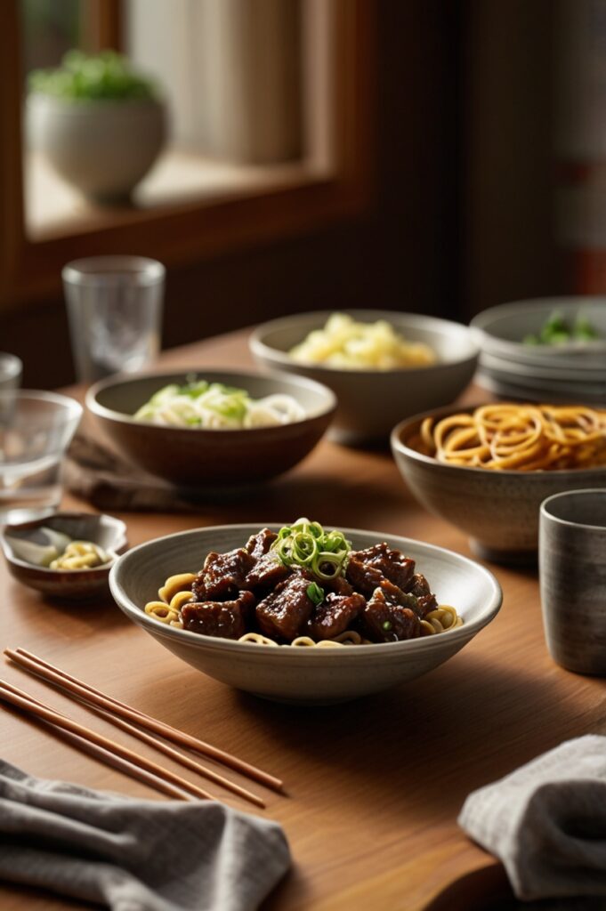 Quick & Savory Mongolian Beef and Noodles