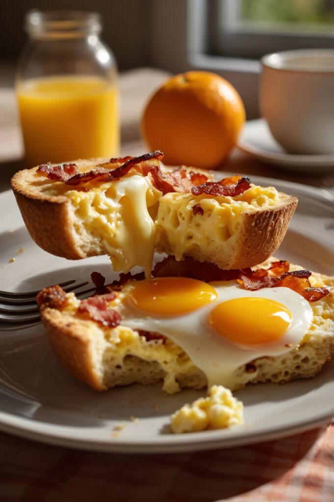 English Muffin Breakfast Pizza