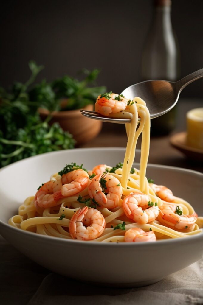 Creamy Tuscan Salmon & Shrimp Pasta Recipe