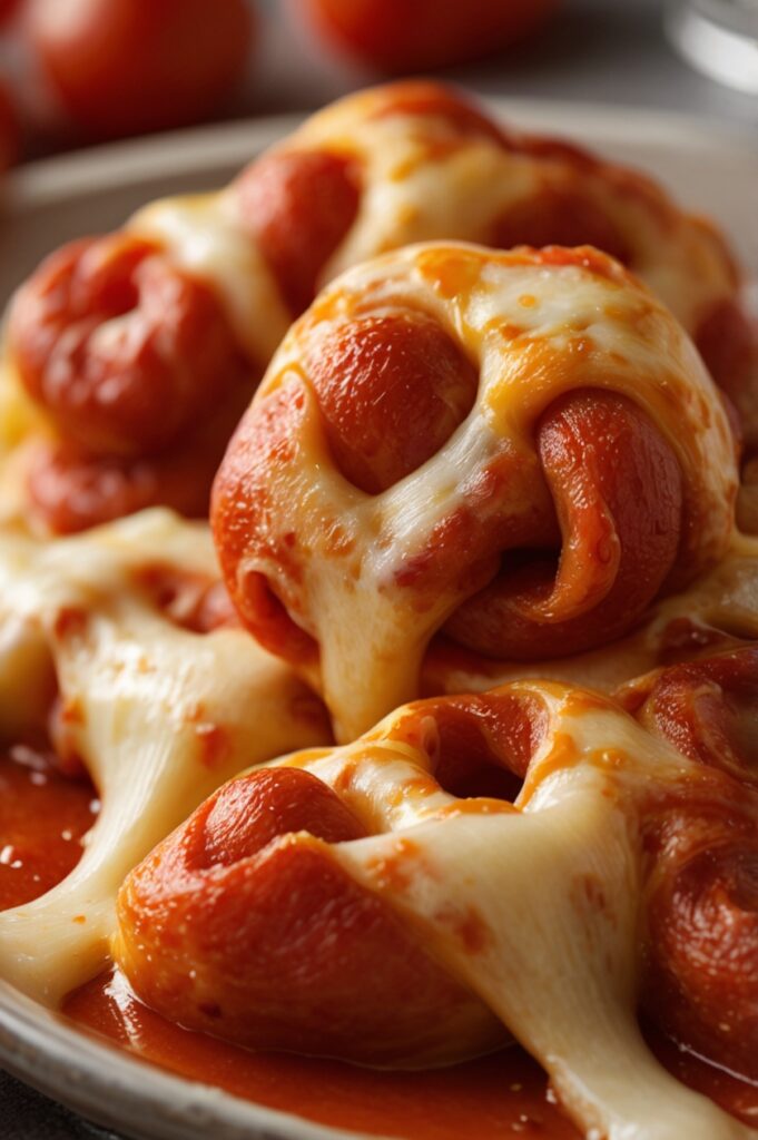 Four Cheese Pepperoni Pizza Knots