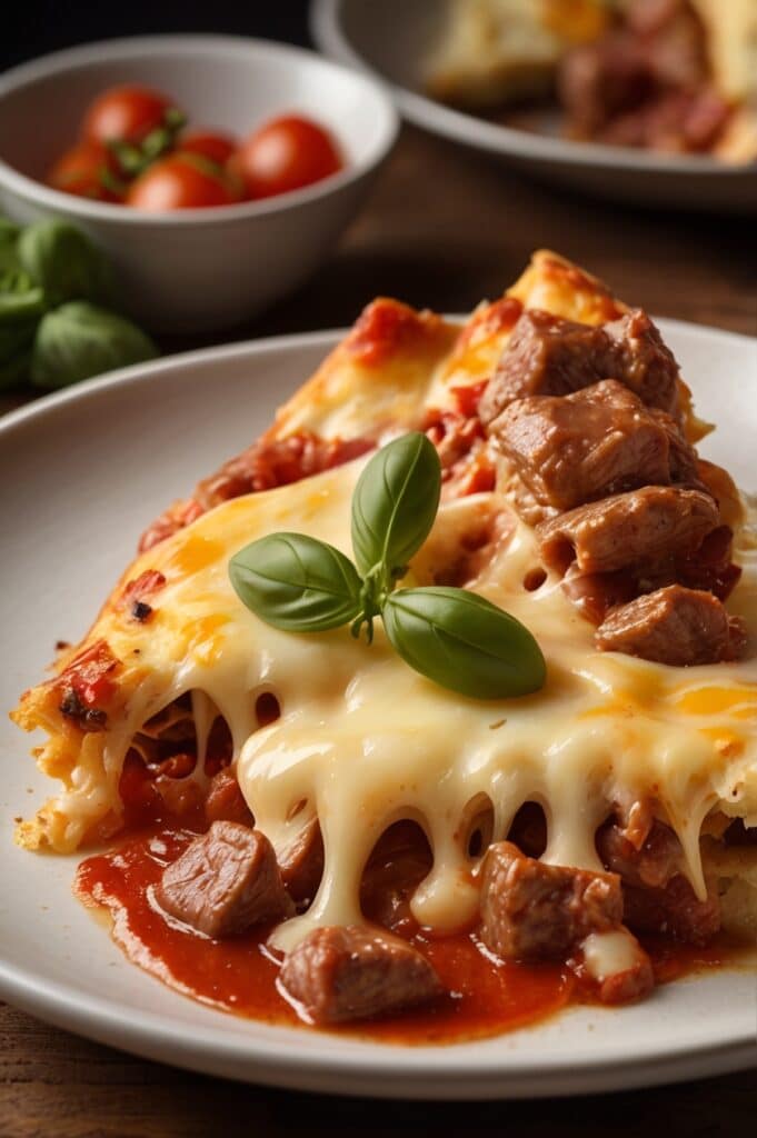 Hearty Meat Lovers Pizza Casserole