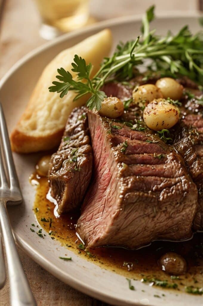 Slow Cooker Garlic Butter Beef Bites
