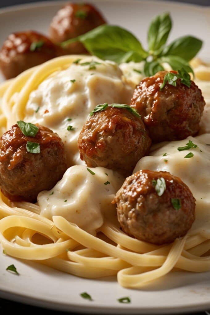 Delicious Meatballs Alfredo Recipe