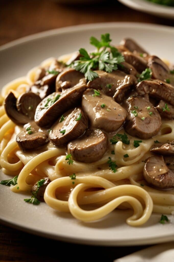 Classic Creamy Beef & Mushroom Stroganoff
