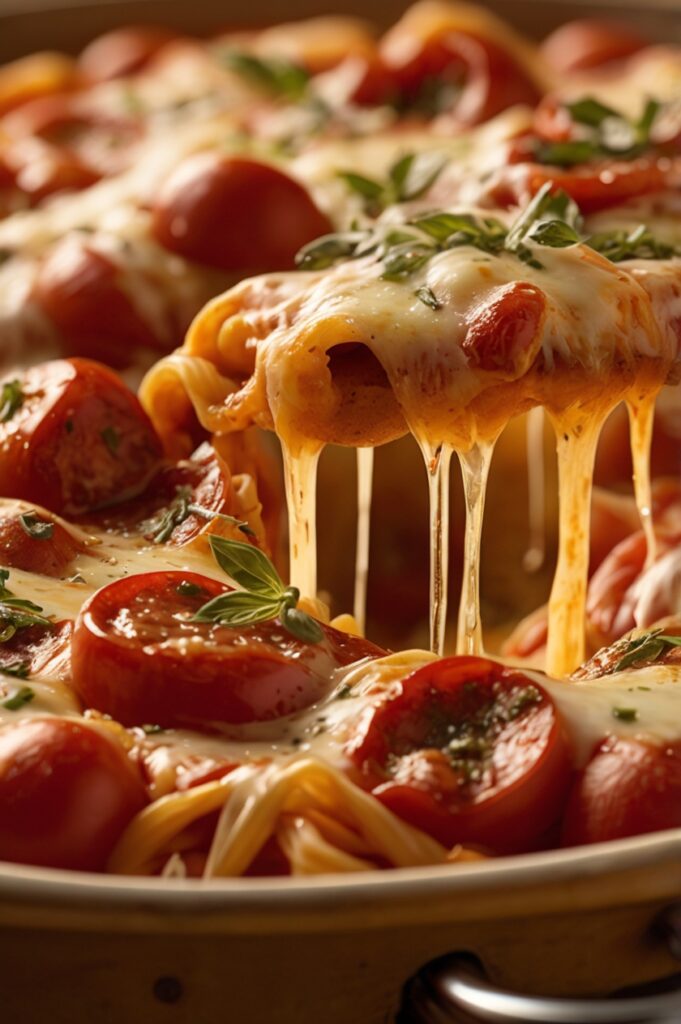 Cheesy Pepperoni Pizza Casserole