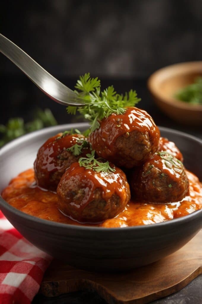 Barbecue Beef Cheeseburger Meatballs