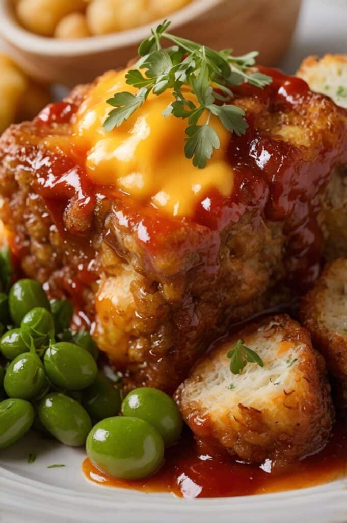 Cheesy Tater Tot Meatloaf Casserole