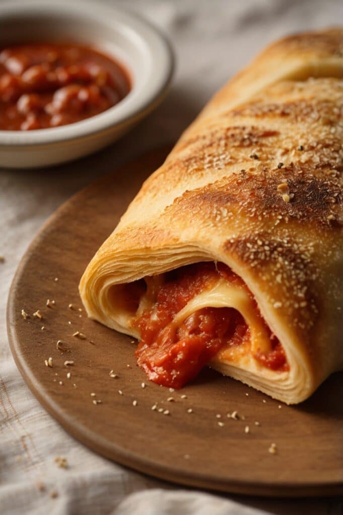 Cheesy Pepperoni Stromboli