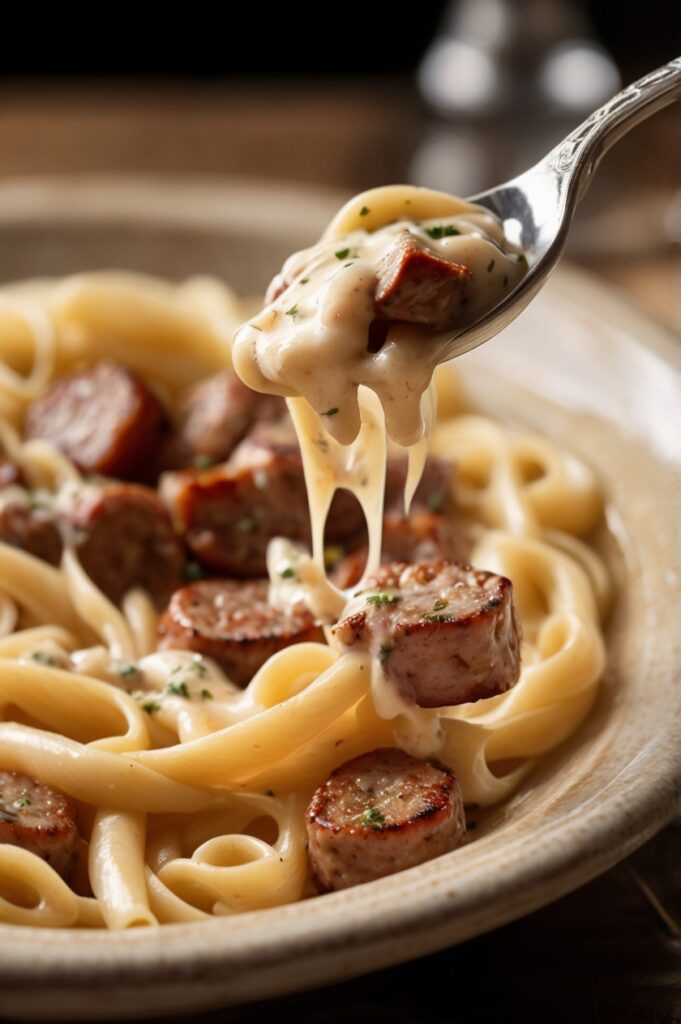 Creamy Hillshire Farm Sausage Alfredo Recipe