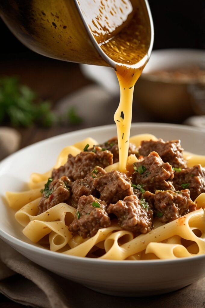 Instant Pot Beef & Bowtie Pasta Recipe