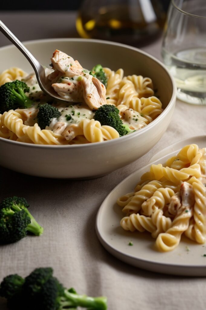 Savory Creamy Chicken and Broccoli Pasta Delight