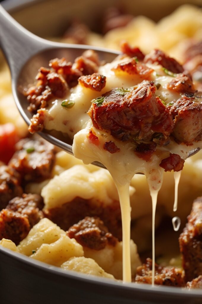 Loaded Potato and Meatloaf Casserole